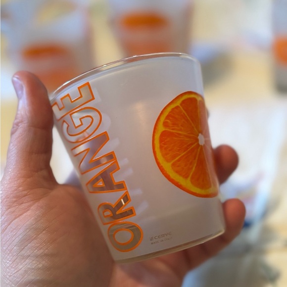 Vintage Orange Slice Glassware Set - Picture 8 of 9